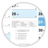 XL Wandkalender DIN A1 2026 (blau2) große Tageskästchen Produktbild-Vorschau 4
