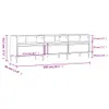 vidaXL Mobile TV in rovere affumicato 150x30x44,5 cm Anteprima dell’immagine prodotto 8