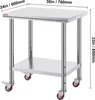 Stół roboczy VEVOR 76 x 60 x 85 cm ze stali nierdzewnej Podgląd zdjęcia produktu 15