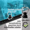 1x halbrunde Airlineschiene Alu 0,5 m - schwarz Produktbild-Vorschau 2