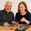 Relaxdays Bingo Spiel mit Metalltrommel HxBxT: 20 x 17,5 x Produktbild-Vorschau 2