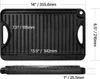 A top-down and side view of a cast iron grill pan with dimensions indicated. Náhľad obrázku produktu