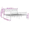 Bettgestell mit Kopf- und Fußteil Metall Weiß 183x213 cm Produktbild-Vorschau 9
