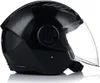 A black LS2 jet helmet with a clear visor, shown from the side. Voir les images du produit