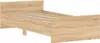 vidaXL Bettgestell ohne Matratze Sonoma-Eiche 100x200 cm Produktbild-Vorschau 3