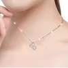 Schmuckset Herzkette für Damen Herz Hals Kette mit Ohrringe Produktbild-Vorschau 2