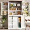 Armoire haute pour cuisine et salon, 180 x 80 cm, avec Voir les images du produit 2