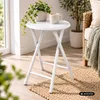 Urban Living Beistellhocker - weis - Metall - 30 x 45 cm - Produktbild-Vorschau 6