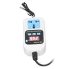 A white electronic temperature controller with a digital display and a blue socket. Anteprima dell’immagine prodotto