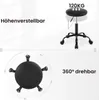 EUGAD Schminkhocker höhenverstellbar, runder Hocker 360° Produktbild-Vorschau 8