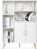 Mondeer Sideboard Armoire de stockage avec 2 portes et 5 Voir les images du produit 7