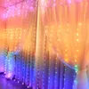 A room decorated with string lights and sheer curtains. Produktbild-Vorschau