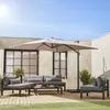 Telo per ombrellone Falgos 3x3m, Beige Anteprima dell’immagine prodotto 2