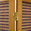 Paravent séparateur de pièce 4 parties cloison en bois brun Voir les images du produit 7