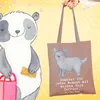 Mr. & Mrs. Panda Tote Bag Skye Terrier Moment - Braun Produktbild-Vorschau 2