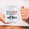 Huuraa Kaffeetasse Ossi mit Herz 330ml Weiß Keramik Produktbild-Vorschau 3