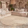 Volero - Outdoor Jute Teppich Rund - Bali Beige - Ø 160 cm Produktbild-Vorschau 1