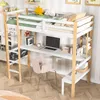UnboxG Etagenbett Hochbett 90x200cm mit  Schreibtisch Produktbild-Vorschau 9