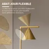 HOMCOM Lampadaire sur pied salon 40W, lampe sur pied en Voir les images du produit 4