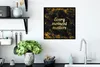 MuchoWow® Gerahmtes Poster Zitat - Gold - Glitter - Marmor Produktbild-Vorschau 3