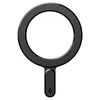 A black ring-shaped accessory with a small rectangular attachment at the bottom, shown against a white background. Anteprima dell’immagine prodotto