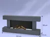 Klarstein Smart Dekoratívny krb s LED plameňmi, elektrický Náhľad obrázku produktu 7
