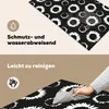 KitchenYeah© Herdabdeckplatte Blumen - Muster - Schwarz , Produktbild-Vorschau 2