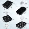 Eiswürfelform Silikon Eiswürfelbehälter mit Deckel - Produktbild-Vorschau 3