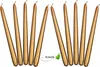 Świeca stożkowa złota 24cm 10szt Podgląd zdjęcia produktu 4