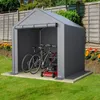 Geräteschuppen Dunkelgrau 190x170x200 cm als Fahrradgarage Produktbild-Vorschau 7