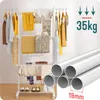 VOUNOT® Stendibiancheria a 4 livelli con rotelle 125x62x173 Anteprima dell’immagine prodotto 7