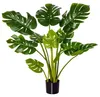 Plante artificielle 830-431, monstera, pot en plastique, Voir les images du produit 1
