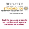 OEKO-TEX certification logo and text. Anteprima dell’immagine prodotto