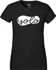 Huuraa Damen T-Shirt YOLO you only live once L Black Bio Produktbild-Vorschau 2