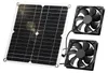 Sada venkovního ventilátoru na solární pohon s dvojitým Náhled obrázku produktu 1