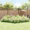 vidaXL Tuinhek met palen, 48 stuks, 115 x 30 cm, verzinkt Productafbeelding-voorbeeld 4
