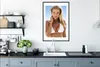 MuchoWow® Gerahmtes Poster Frau trägt einen weißen Bikini Produktbild-Vorschau 5