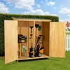 Wiltec Gerätehaus XXL holz Gartenschrank für Gartengeräte Produktbild-Vorschau 2