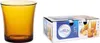A single amber glass tumbler next to a box of six Duralex Lys tumblers. Anteprima dell’immagine prodotto