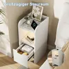 UnboxG, ensemble de 2 tables de chevet blanches avec tiroir Voir les images du produit 4