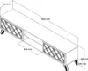 A line drawing of a TV stand with dimensions indicated. Produktbild-Vorschau