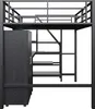 okwish Hochbett 140×200cm Metallbett Doppelbett mit Produktbild-Vorschau 9