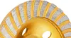 A close-up view of a diamond grinding wheel with segmented edges. Produktbild-Vorschau
