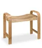 Relaxdays Badhocker, Bambus, Griffe, ergonomische Produktbild-Vorschau 7