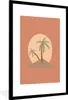 MuchoWow® MuchoWow® Gerahmtes Poster Palme - Pastell - Rot Produktbild-Vorschau 1