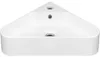 Lavabo in Vetroceramica Ava, angolare, da appendere, bianco Anteprima dell’immagine prodotto 2