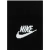 A close-up of a black sock with a white Nike logo. Produktbild-Vorschau
