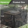 Tuinmeubelbescherming, 420D Oxford, zwart, 120x120x72 cm, Productafbeelding-voorbeeld 2