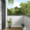 vidaXL Balkonová zástěna světle šedá 90x700 cm 100 % Náhled obrázku produktu 2