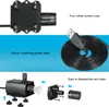 A collage of images showing different parts and features of a USB water pump. Podgląd zdjęcia produktu